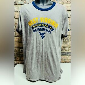 West Virginia Mountaineers Morgantown Russel Shirt XL Short Sleeve Cotton Blend